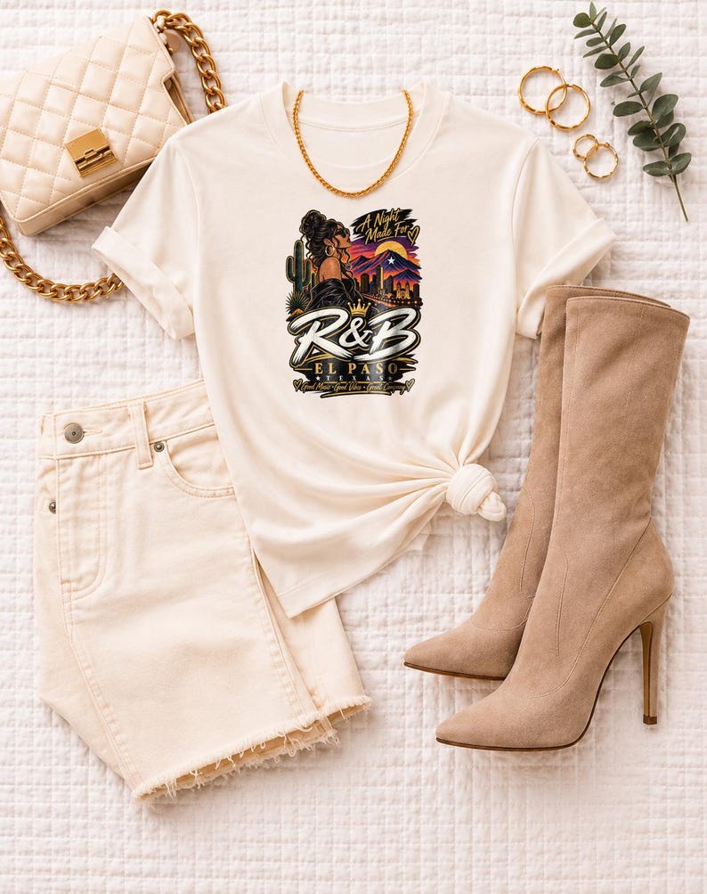Comfort Colors El Paso RnB Concert Shirt, A Night Made For Night Out Tee for Black Women, Concert Lover Gift image 1