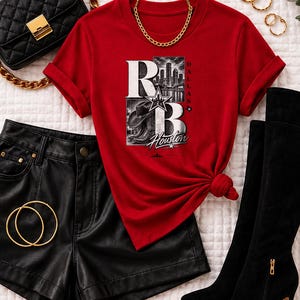 Comfort Colors® Houston RandB Concert Shirt, H-Town Night Out Tee for Black Women, Grown and Sexy Stadium Style image 7