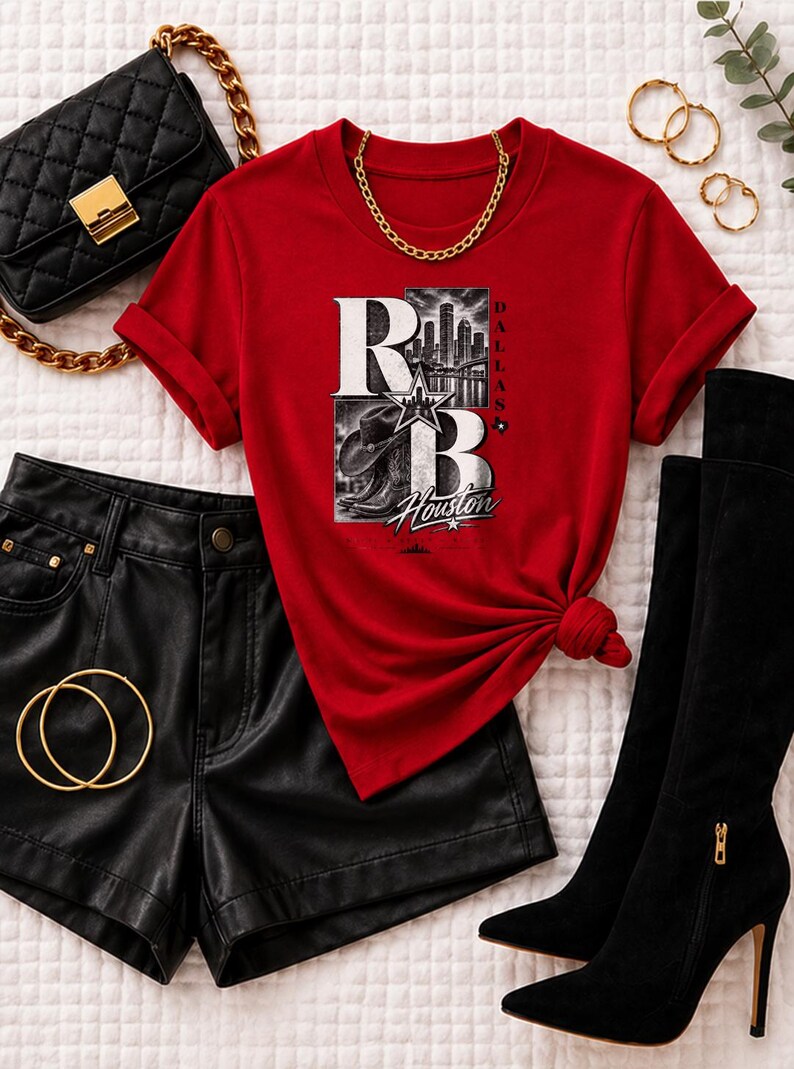 Comfort Colors® Houston RandB Concert Shirt, H-Town Night Out Tee for Black Women, Grown and Sexy Stadium Style image 7