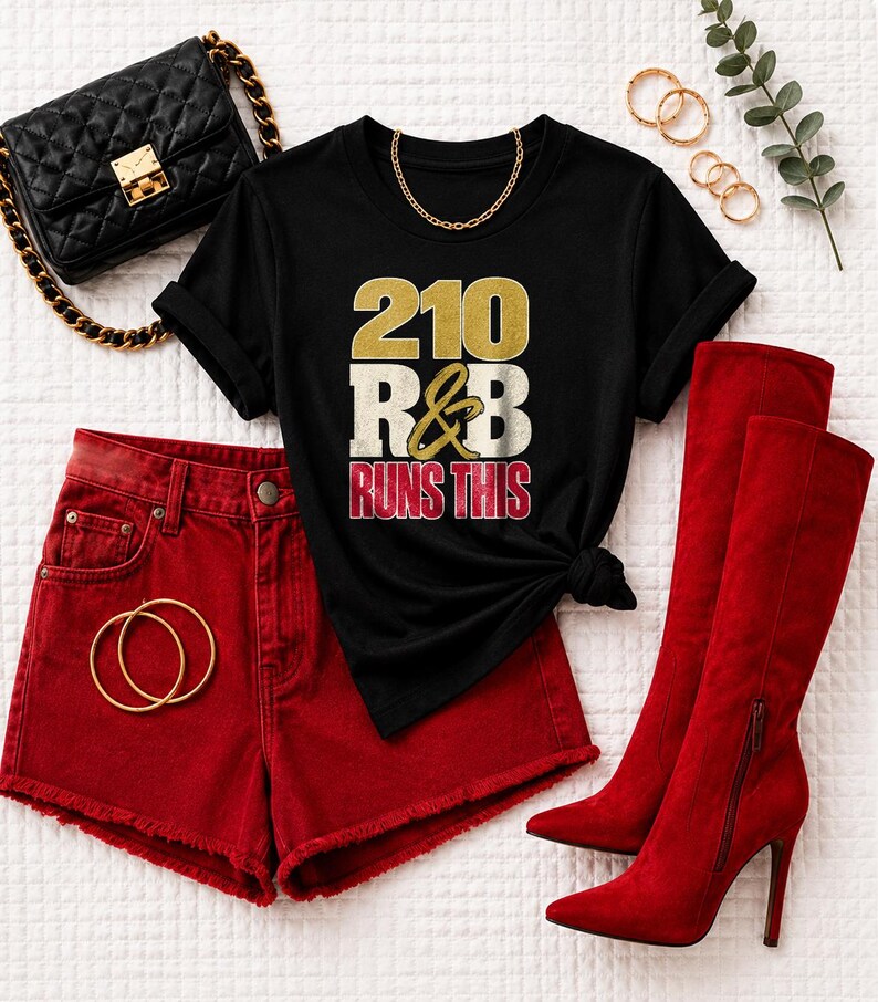 Comfort Colors® San Antonio RandB Concert Shirt, 210 Runs This Night Out Tee for Black Women, Stadium Style image 3
