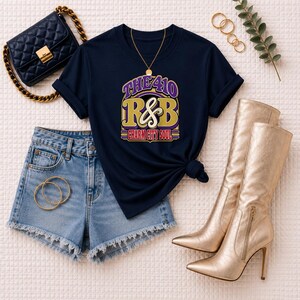 Comfort Colors ニューオーリンズ R&B コンサート シャツ、504 クレセントシティ ソウル ナイトアウト Tシャツ（黒人女性向け）、音楽好きへのギフト 画像 7