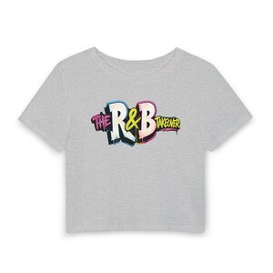 R and B Takeover Fitted Baby Tee Concert Graphic | Women's Cropped Top | Stadium Style image 2