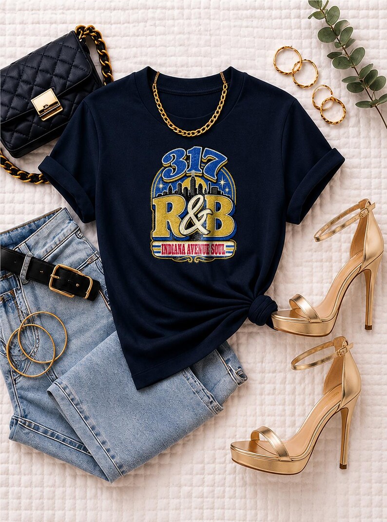 Comfort Colors® Indianapolis RandB Concert Shirt, 317 Indiana Avenue Soul Night Out Tee for Black Women, Grown and Sexy Gift image 4