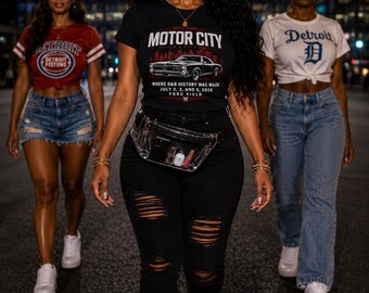Comfort Colors Detroit RnB Concert Shirt, Motor City Classic Night Out Tee for Black Women, Keepsake Gift