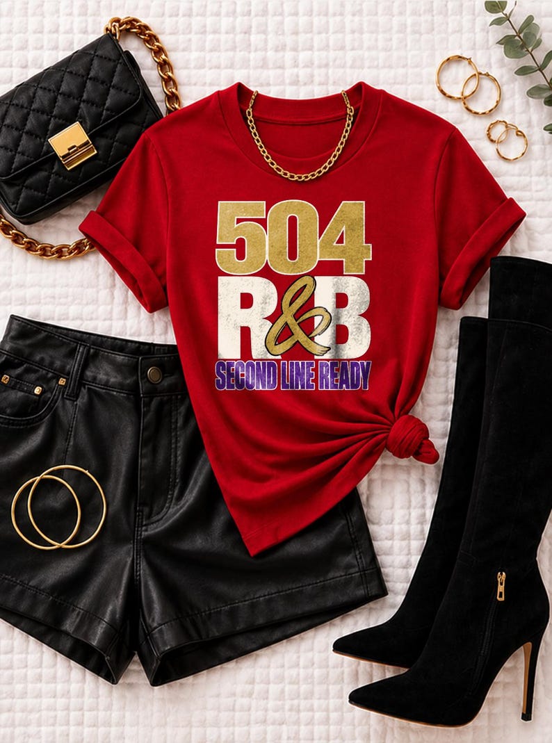 Comfort Colors® New Orleans RandB Concert Shirt, NOLA Night Out Tee for Black Women, Grown and Sexy Stadium Style image 11