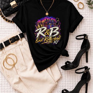 Comfort Colors New York RnB Concert Shirt, East Rutherford 03 Night Out Tee for Black Women, Concert Lover Gift image 1