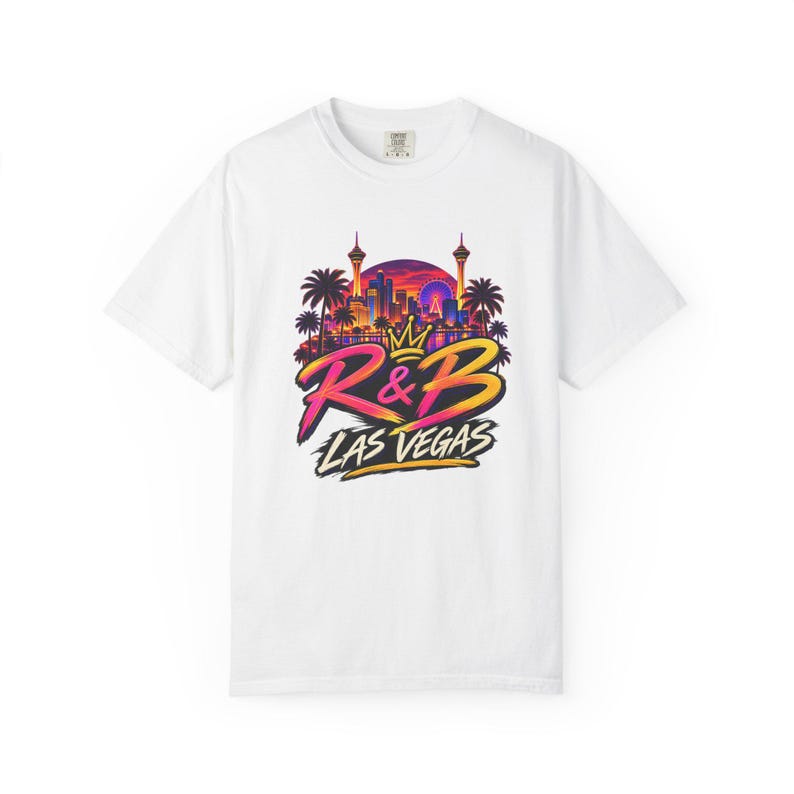 Las Vegas Rnb | Garment Dyed Heavyweight Tee | R&B Show Shirt Women image 6