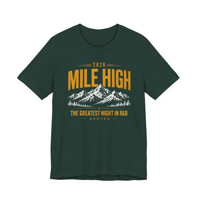 マイルハイ・デンバー 2026 ヴィンテージミュージックグラフィックTシャツ 画像 9