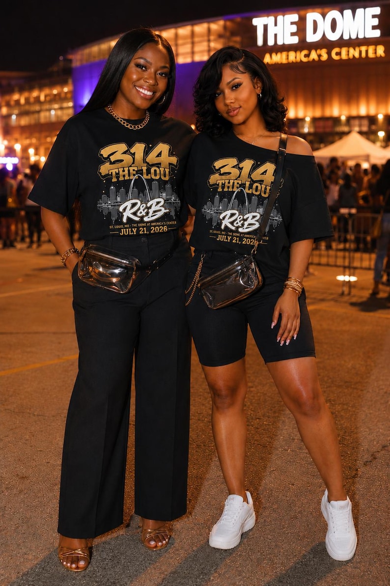 The Lou 314 | Vintage R&B Concert Graphic Tee | RnB Concert Tshirt image 1