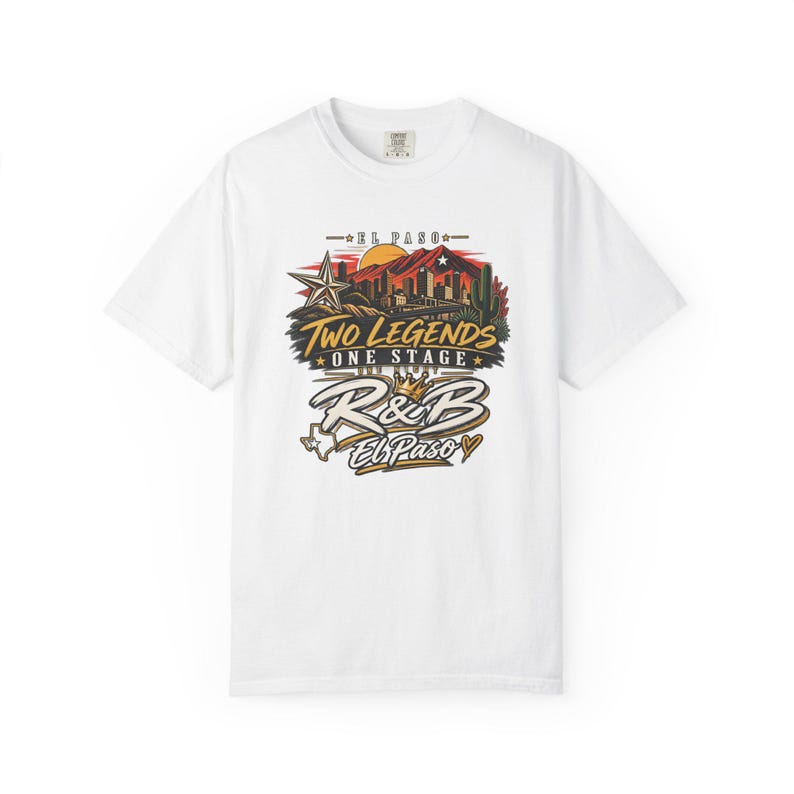 Comfort Colors El Paso RnB Concert Shirt, Two Legends One Stage Night Out Tee for Black Women, Stadium Style Gift image 2
