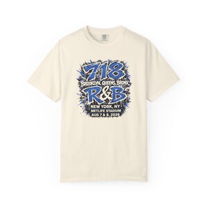 Camiseta de concierto de RnB New York 718 / Brooklyn / Queens / El Bronx / Estilo estadio para mujer imagen 8