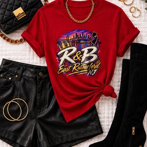 Comfort Colors New York RnB Concert Shirt, East Rutherford 03 Night Out Tee for Black Women, Concert Lover Gift image 11