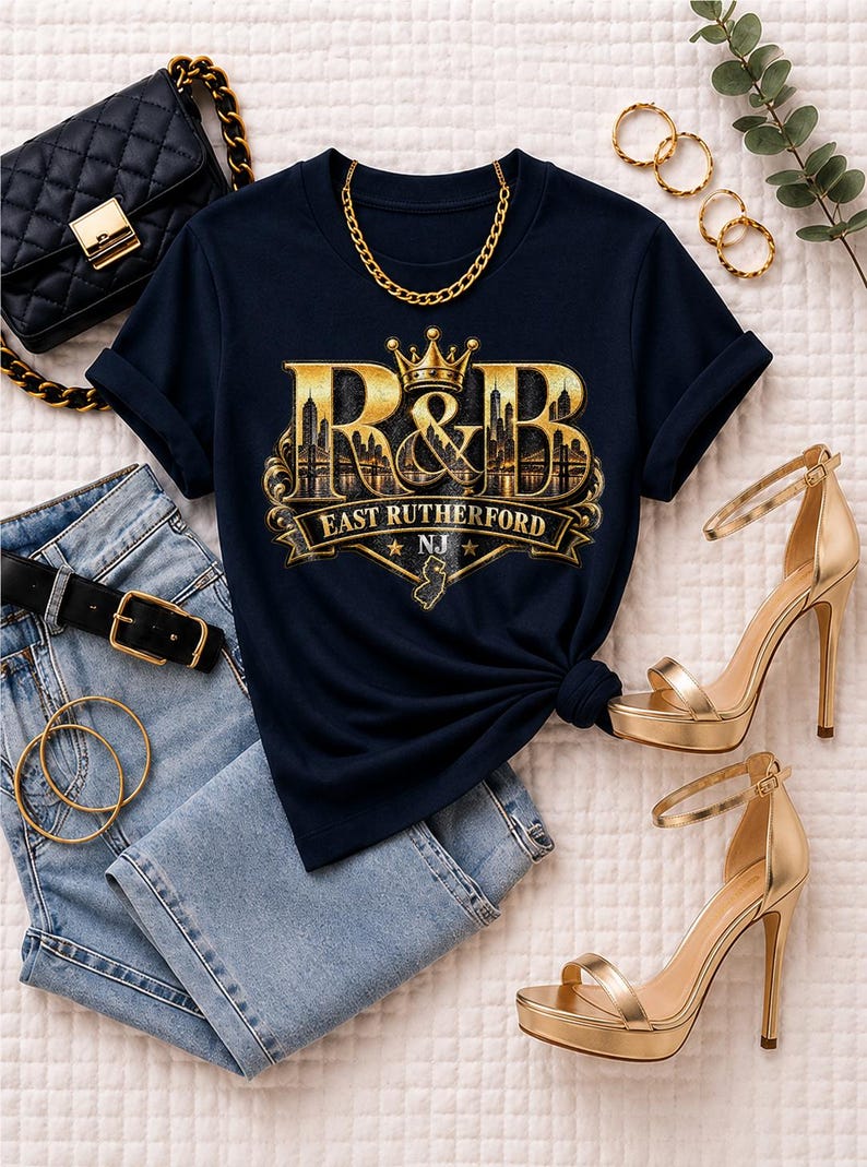 Comfort Colors New York RnB Concert Shirt, East Rutherford NJ Night Out Graphic Tee for Black Women, Music Lover Gift image 5