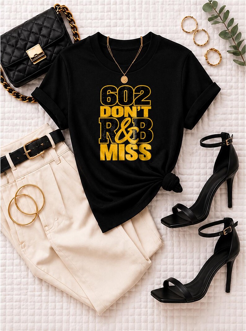 602 Dont Rnb Miss | Garment Dyed Heavyweight Tee | Stadium Style Women image 1