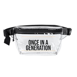 Once In A Generation Clear Stadium Bag, Stadium Approved Clear Fanny Pack for Concerts, Crossbody Belt Bag for Women image 2