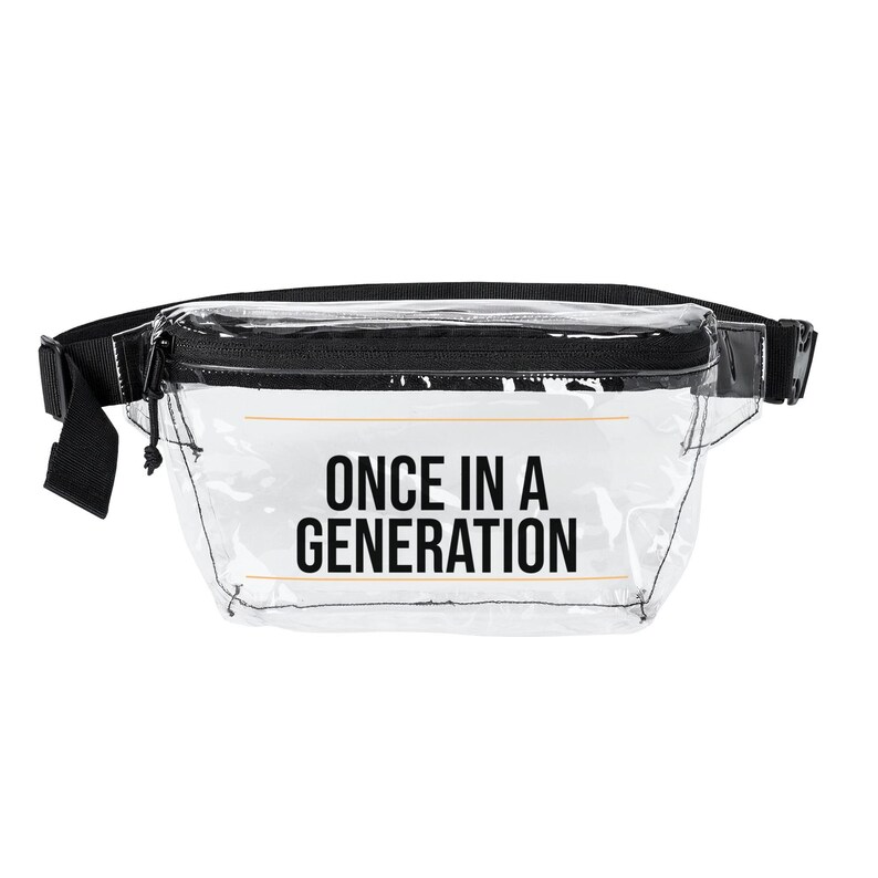 Once In A Generation Clear Stadium Bag, Stadium Approved Clear Fanny Pack for Concerts, Crossbody Belt Bag for Women image 2