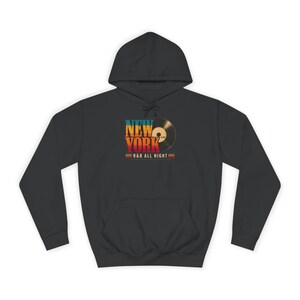 Comfort Colors New York RnB Concert Hoodie, All Night Vintage Graphic for Black Women, Concert Lover Gift image 3