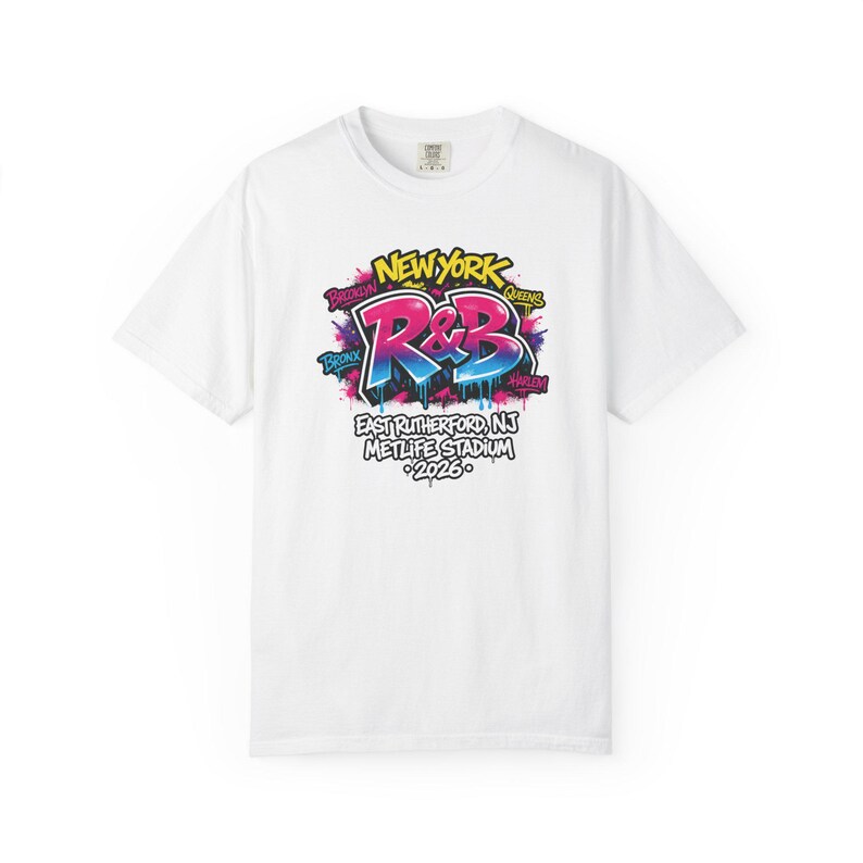 New York Brooklyn Queens Bronx Harlem Rnb Metlife 2026 | R&B Concert Tee | Music Lover Gift Women image 3