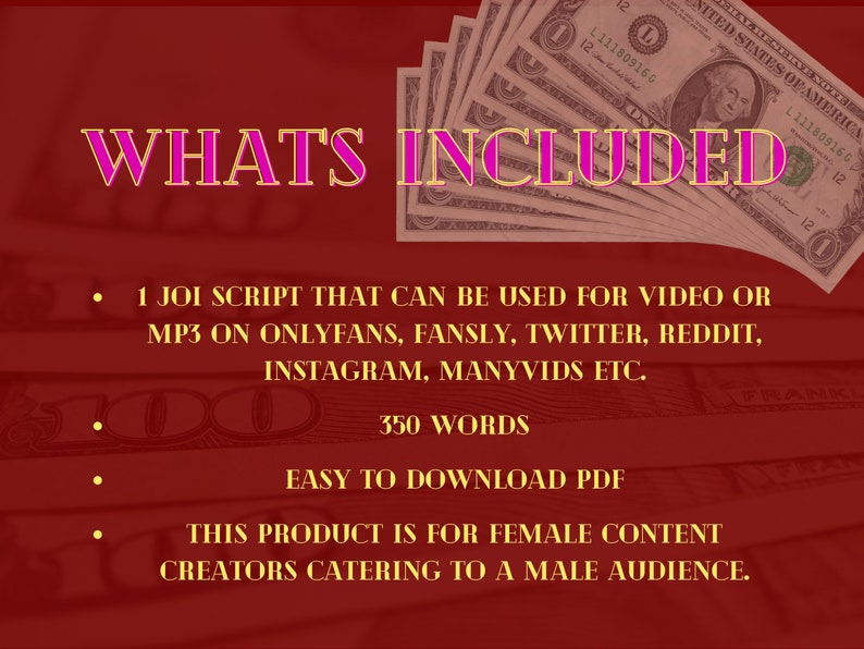 Findom Script JOI Edging NSFW Adult Content Creators. Onlyfans Ideas ...