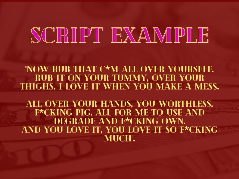 Findom Script JOI Edging NSFW Adult Content Creators. Onlyfans Ideas ...