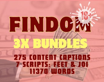 Findom Content Creator Bundle: 275 Captions, Feet & JOI Scripts (PDF)