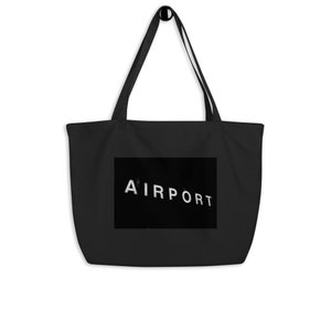 Large organic Airport tote bag