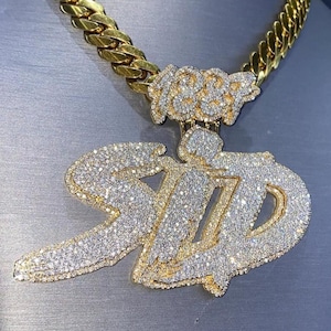 Custom VVS Moissanite Diamond Letter Pendant In 925 Silver, Customize Men & Women Jewelry, Iced Out Pendant, Hip Hop Pendant, Pass Tester