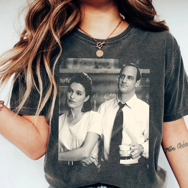 Elliot And Olivia T-shirt, Retro Comfort Elliot Stabler And Olivia Benson Shirt, Law And Order SVU Tee, 90s Graphic Tee, Gift For Fan