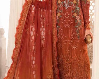 Pakistani Indian dresses Designer collection eid suit  Bollywood dresses desi wedding dresses.