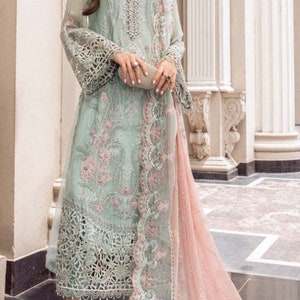 Pakistani wedding dress Pakistani designer dress Indian dress eid suit Bollywood dress gift for her