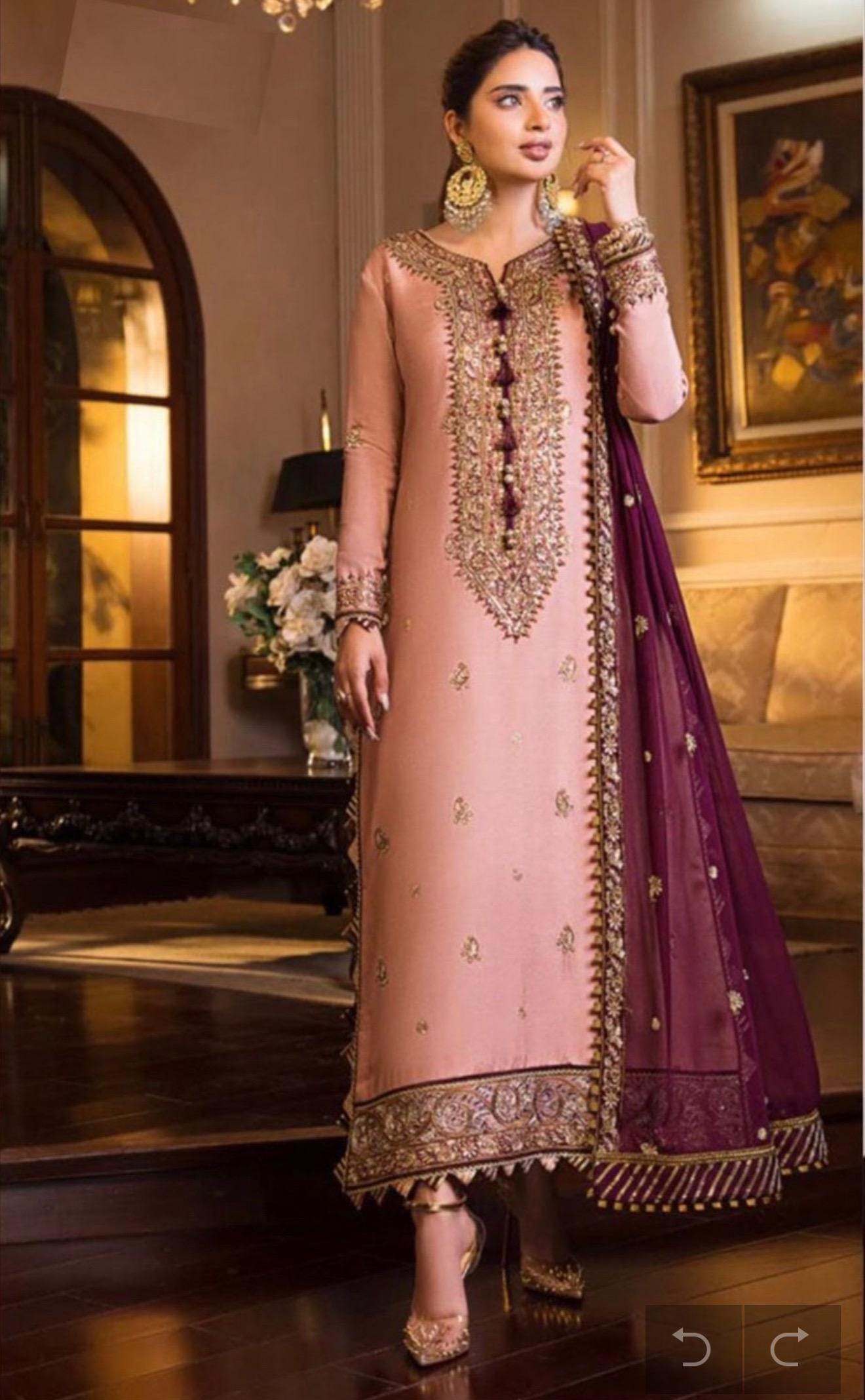 Pakistan Indian wedding dresses Designer collection eid suit party wear