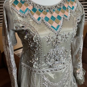 Pakistani Indian dresses designer collection long maxi embroidered eid suit elegant latest style