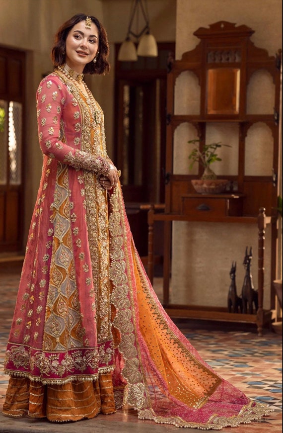party dress pakistan RANGREZA SAJNI - Pakistani Party Wear