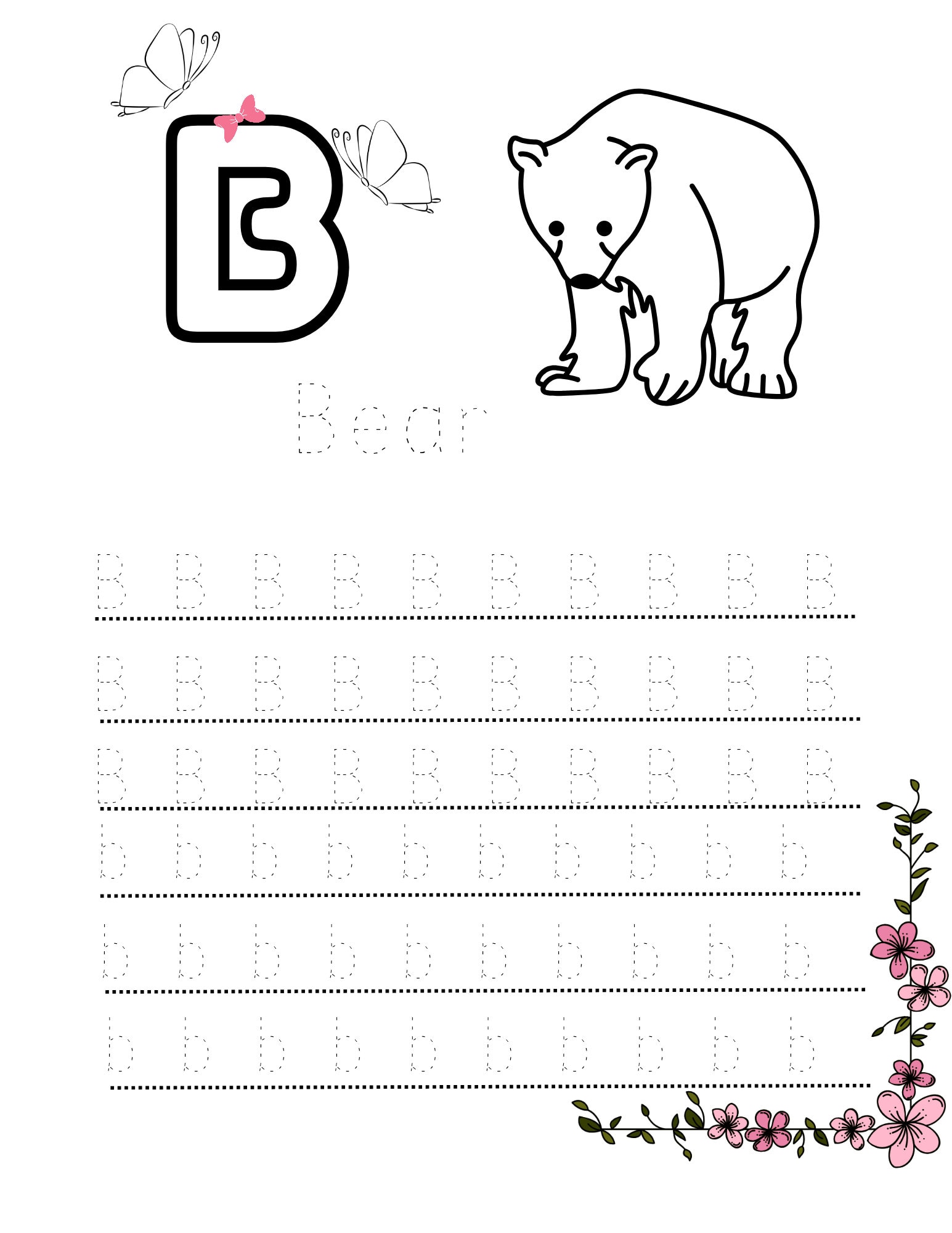  Ausdruckbare Arbeitsblatt zum Alphabet, Vorschulkind und Kindergarten 