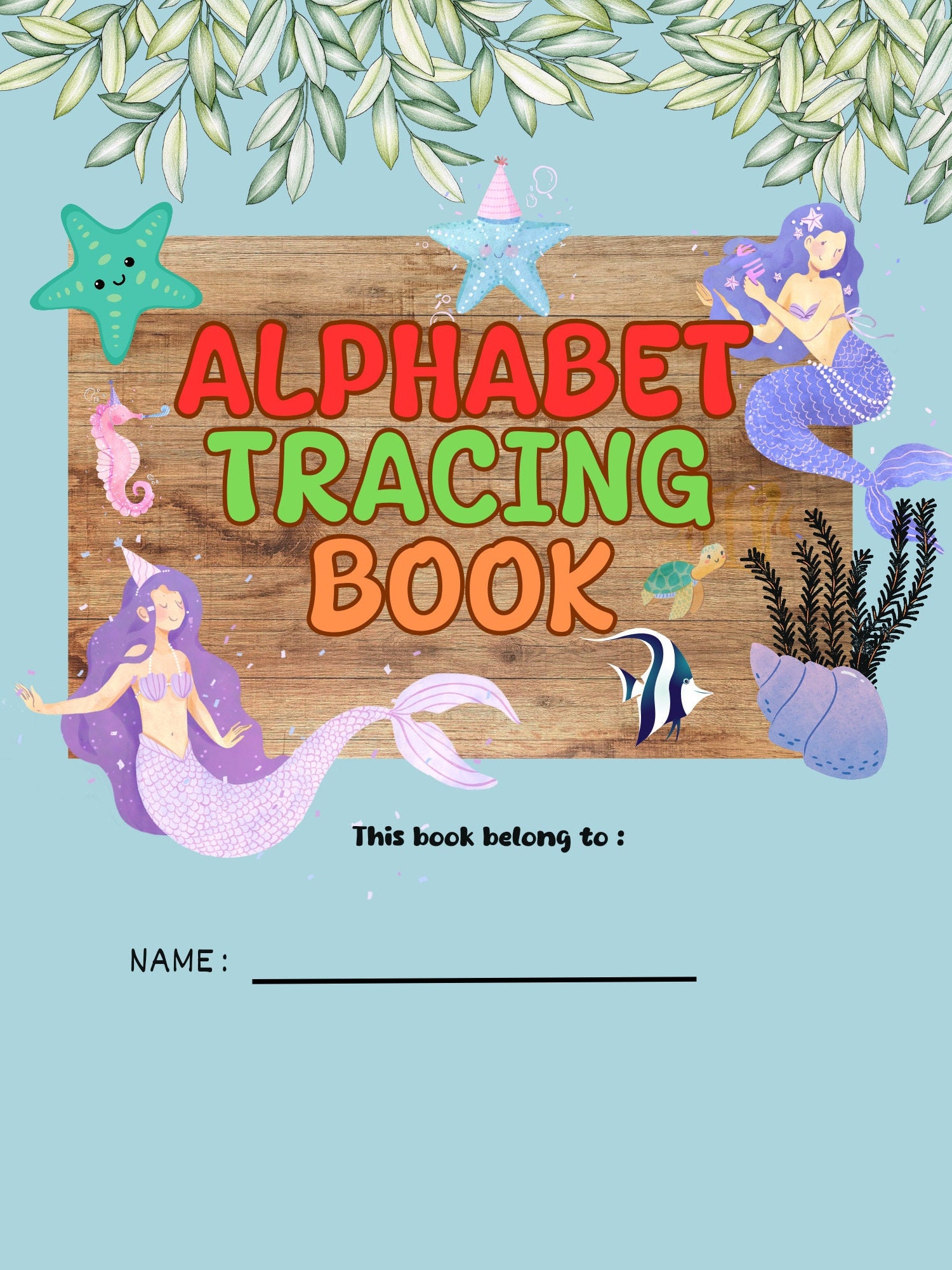  Ausdruckbare Arbeitsblatt zum Alphabet, Vorschulkind und Kindergarten Illustration 