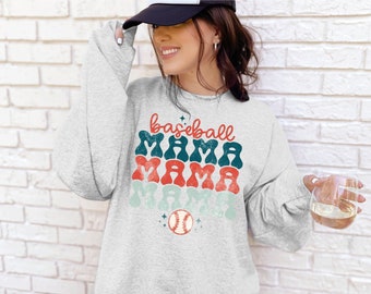 Baseball Mama Crewneck Sweatshirt / Baseball Sweatshirt / Americana Baseball Shirt / Baseball Season