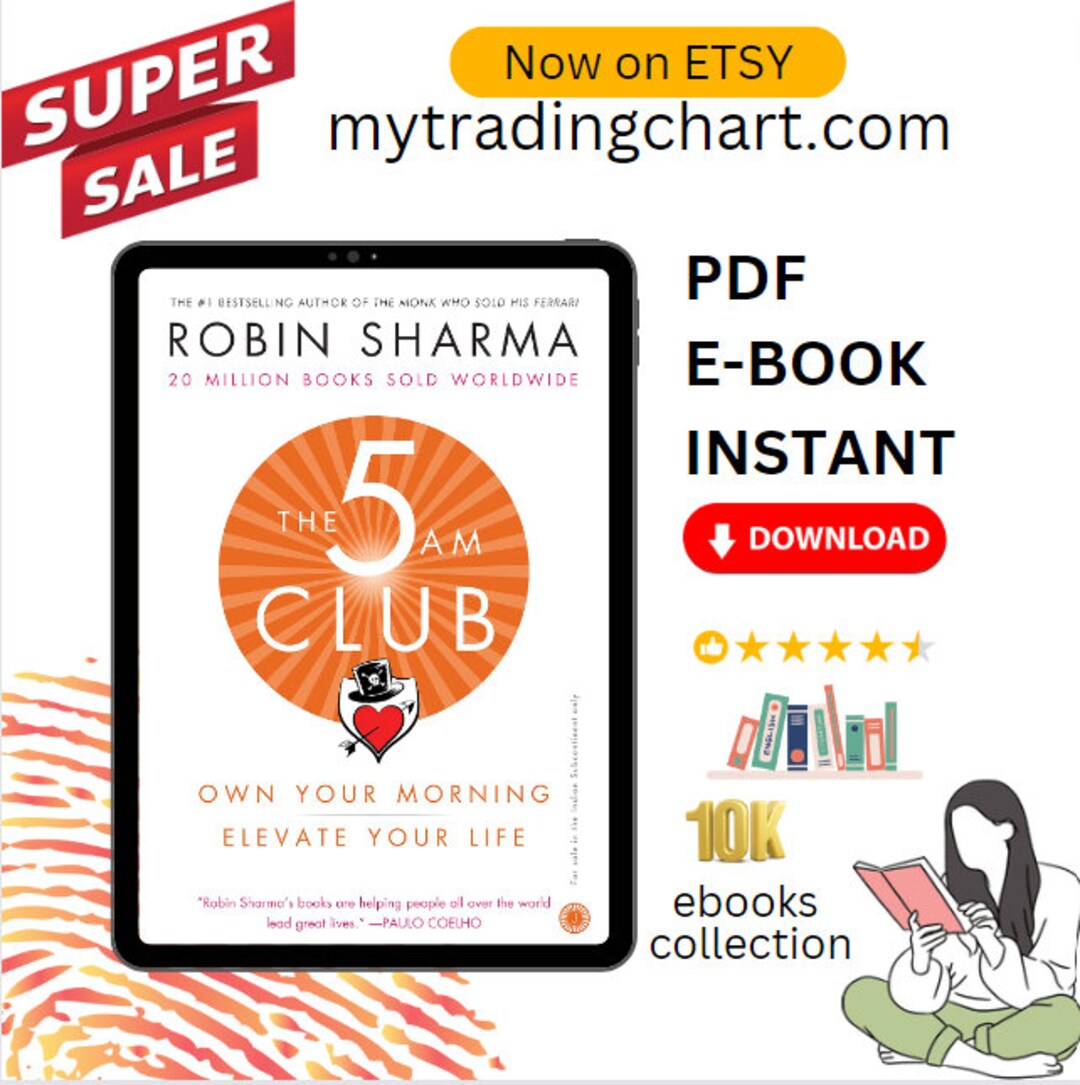 The 5 am club robin sharma etsy