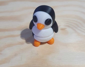 Bebê pinguim Fidget Toy 3D impresso para crianças
