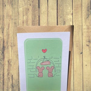 New home card | recycled paper | handmade greetings card | blank inside