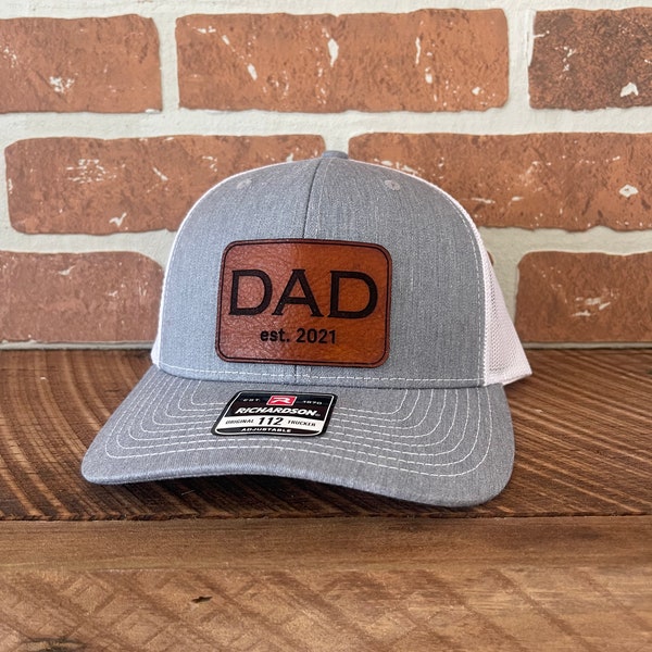 Dad Est Hat Personalize Name and Year - Perfect Gift For A New Dad Gift, Fathers Day Gift, Gift for Dad