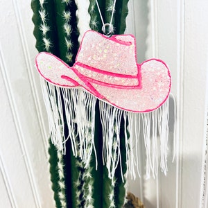 Chapeau de cowboy à paillettes Car Freshie