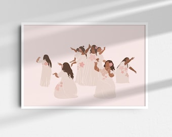 Samoan Siva Dance Print: Polynesian Pacific Art (Digital Download)