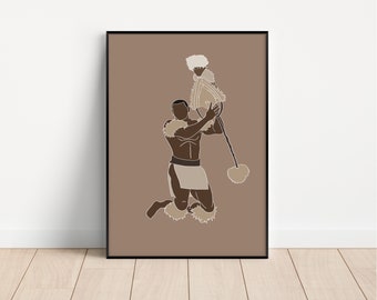 Fijian Dance Print | Melanesian Pacific Art (Digital Download)