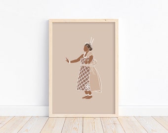 Série Tonga Girl - Filles des 3 îles, impression Polynésie des îles du Pacifique