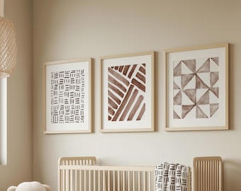Polynesian Art Print Set: Geometric Samoan Tongan Patterns (Digital Download)