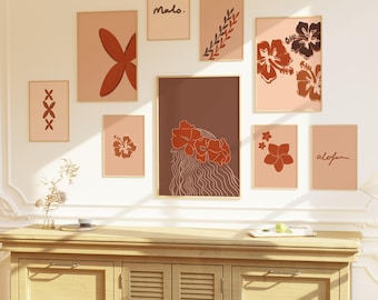 Polynesian Art Print Set: Samoan Tongan Modern Design (Digital Download)
