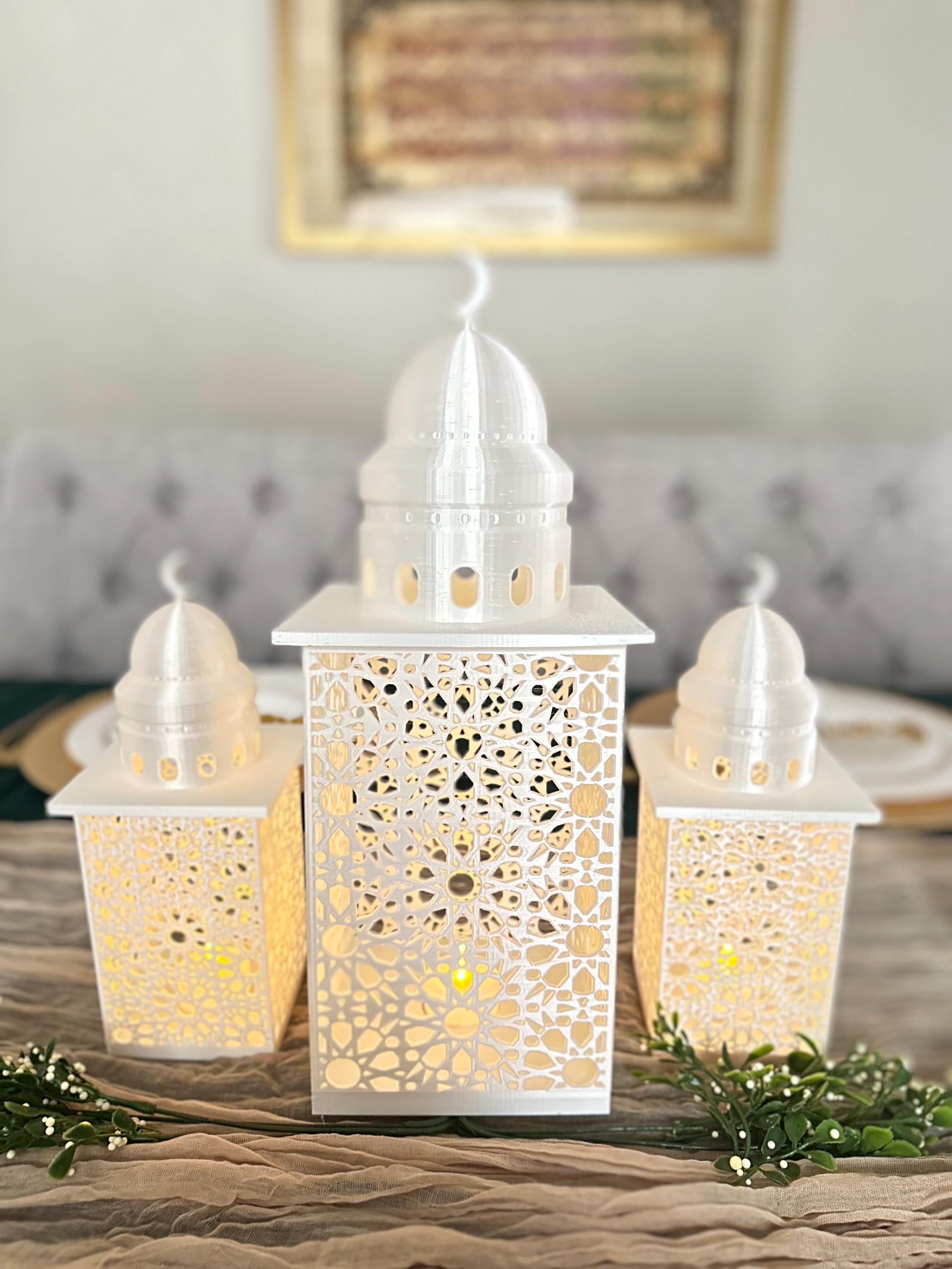 Fanoos Ramadan Lantern: Islamic Decor With LED; Ramadan Decor; Eid