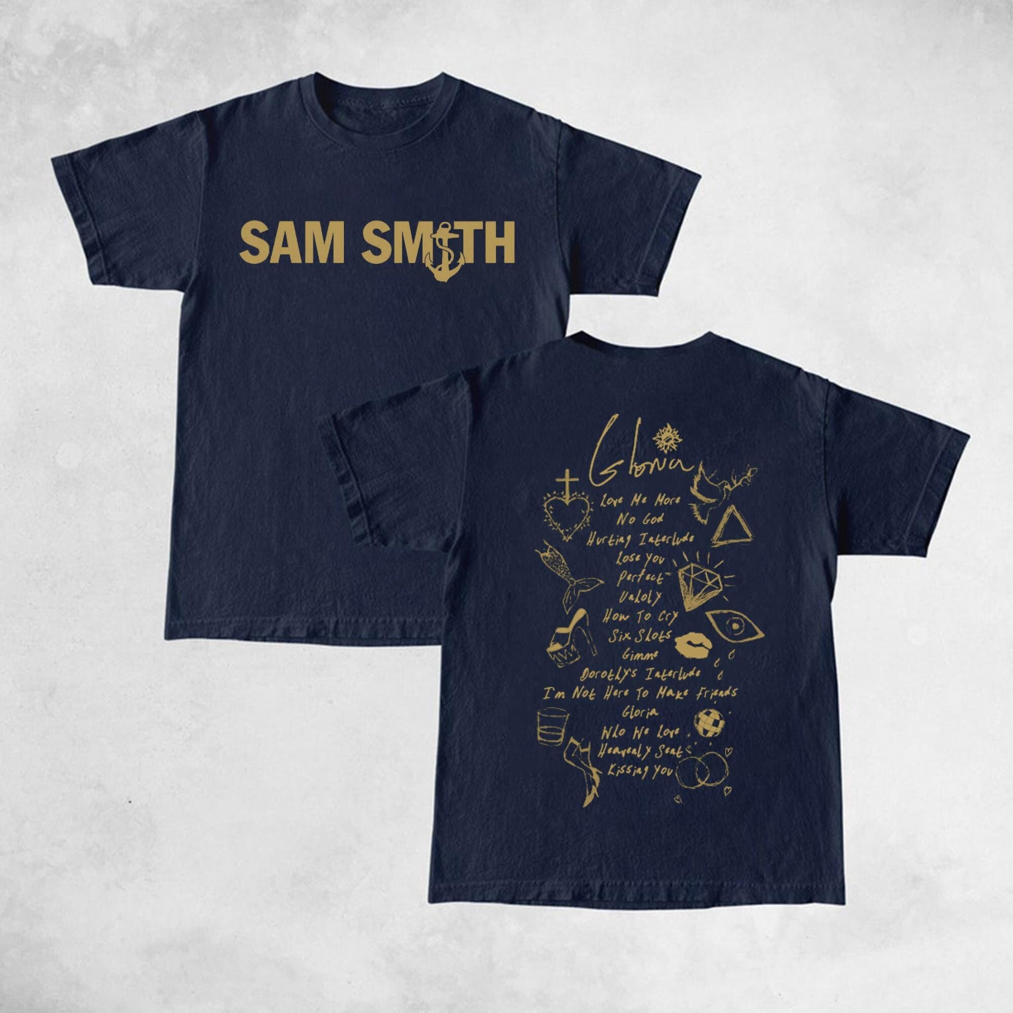 Discover Sam Smith Gloria World Tour 2023 2sides Unisex TShirt, Sam Smith Shirt, Gloria Tour Shirt