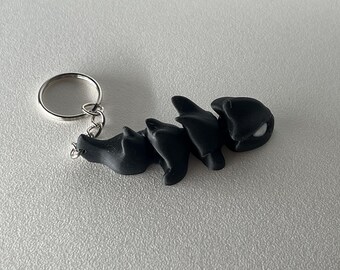 Articulated Baby Dragon Keychain