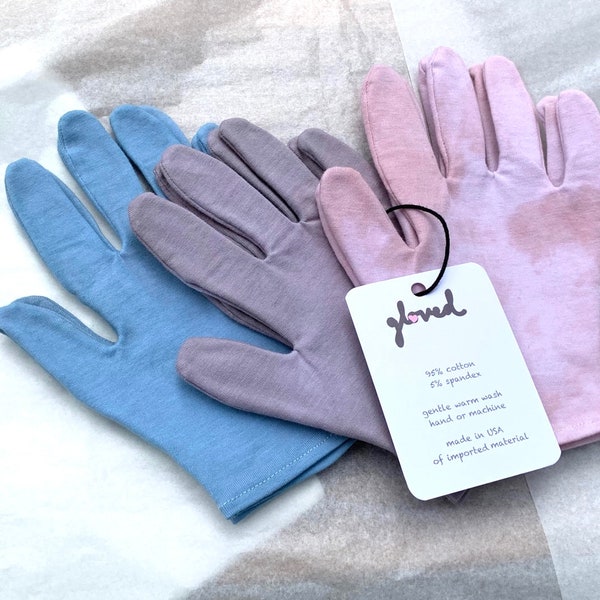 Lightweight Hand-Dyed Cotton Gloves